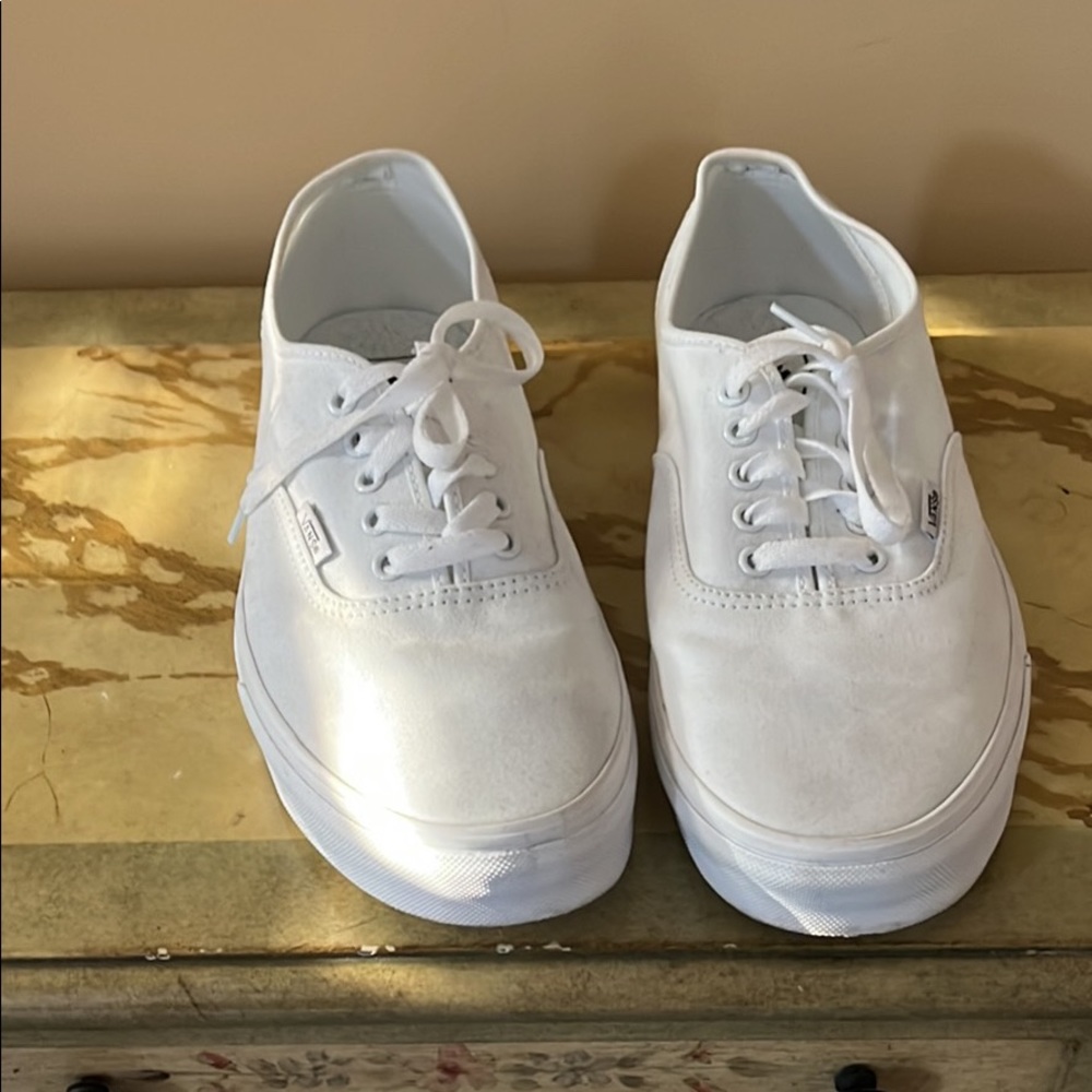 Mens white vans size 11.5 never worn